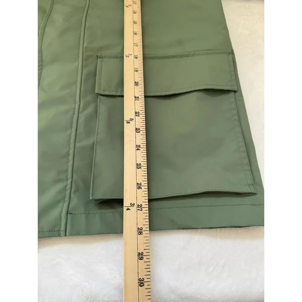 J.Crew Brunswick Rain Jacket Men’s Medium Green Hooded Water‎ Resistant